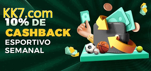 10% de bônus de cashback na KK7.com